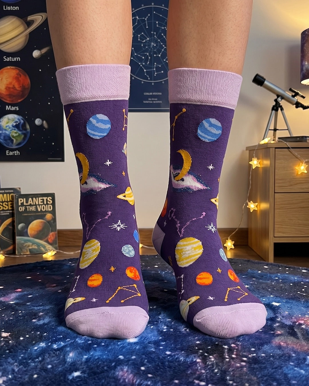 Planets Socks Space Universe Edition